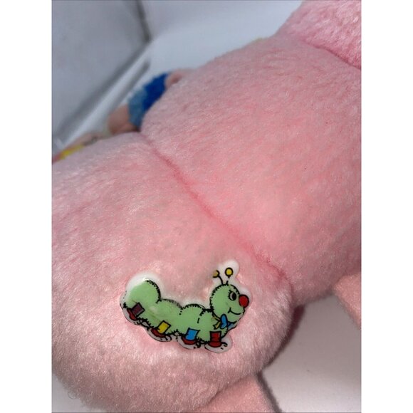LOTS-A-LOTS-A-LEGGGGGGS Vintage 1984 Pink Caterpillar Plush 20 Legs Feet 80s - Picture 6 of 13